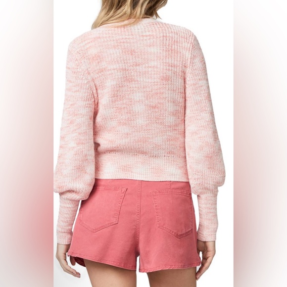 PAIGE Bastille V-Neck Balloon Sleeve Front Buttons Closure Cardigan NWOT Size L - Picture 4 of 10